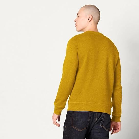 Mustard Yellow Crew Neck Sweater imagen 3